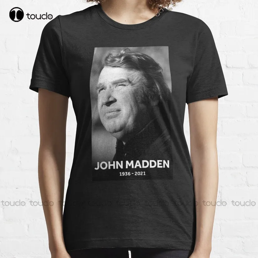 Rip John Madden 1936-2021 T-Shirt Mens Tshirts Graphic Cotton Outdoor Simple Vintag Casual T-Shirt Gd Hip Hop Xs-5Xl New Popular