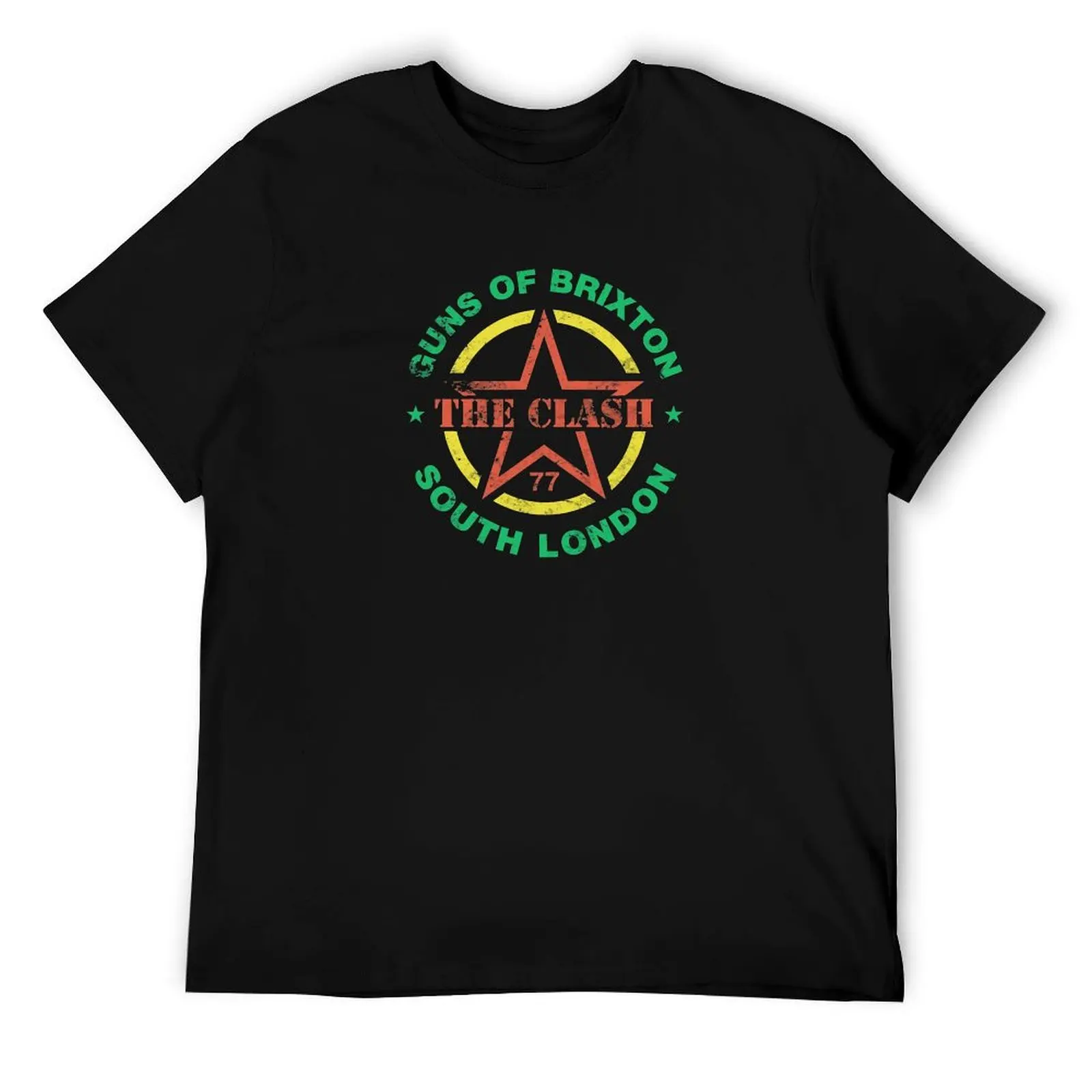 Guns of Brixton Logo Shirt Essential T-Shirt cotton t shirt man printed t shirts for man funny t shirts man T-Shirt