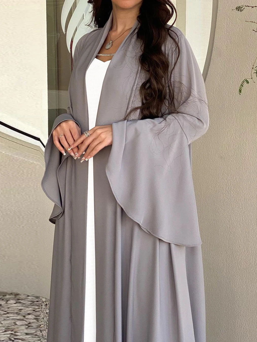 Morocco Party Dress Women Abaya 2 Piece Set Ruffle Sleeve Dubai Muslim Dresses Eid Caftan Evening Long Robe Vestidos Abayas Robe