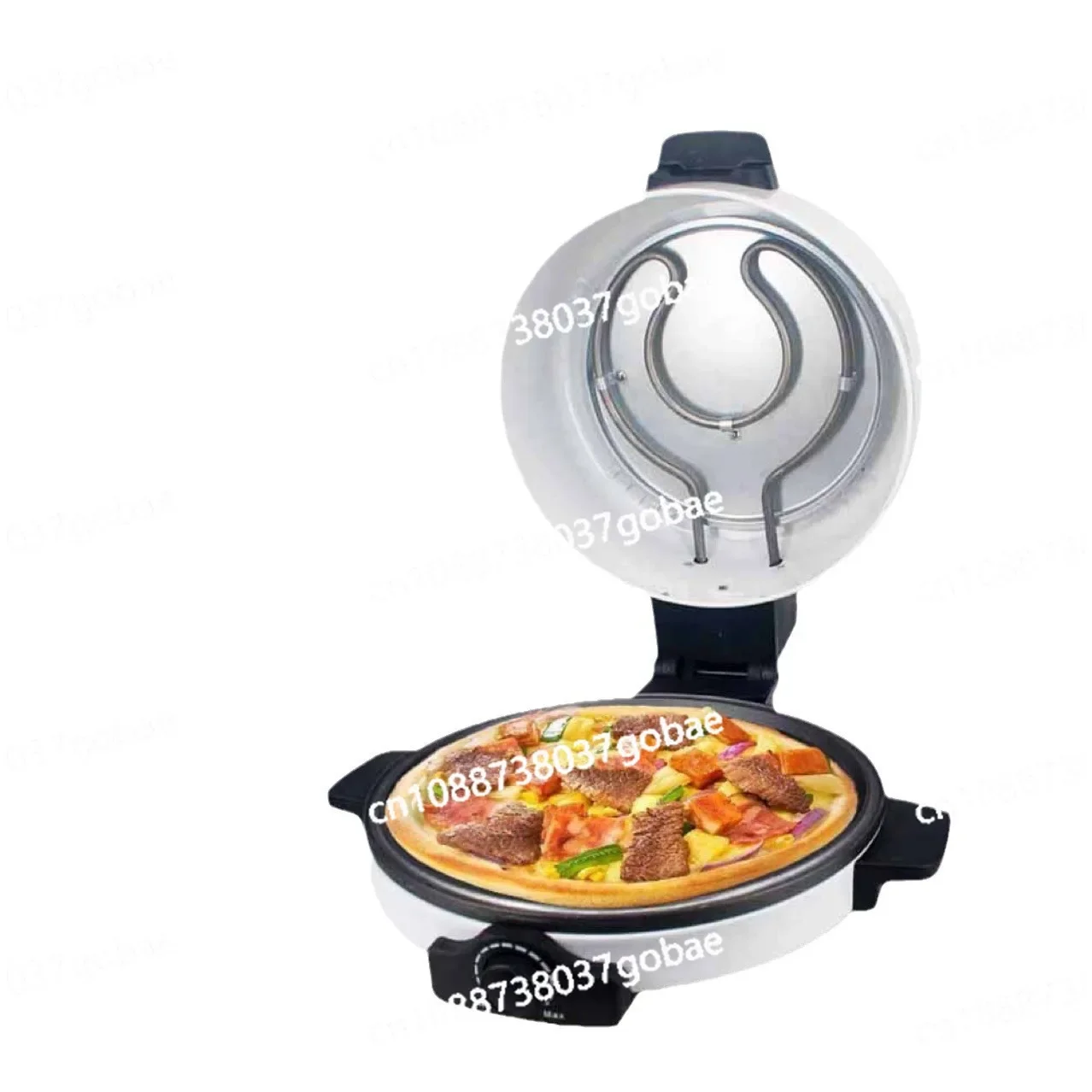 Cross-border Household Pizza Machine Non-stick Baking Pan Double-sided Heating 40cm Diameter Large Capacity Pizza Make