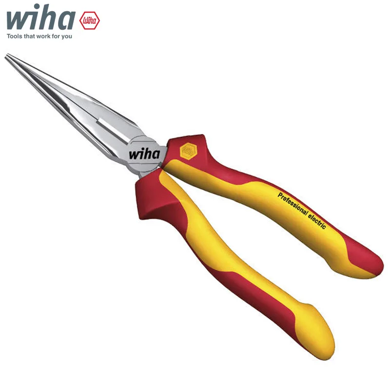 Wiha Professional Combination Pliers Set 3Pcs DynamicJoint and OptiGrip 1000V VDE 43335 26708 26720