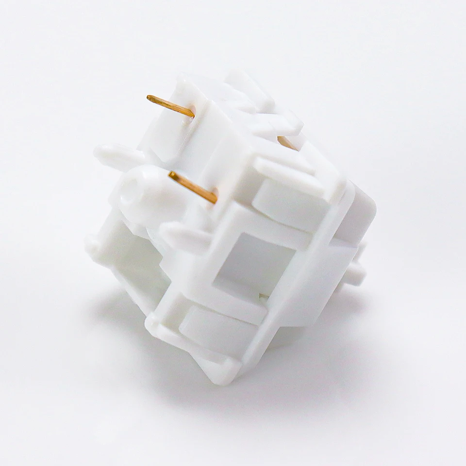 KBDiy White Jade Switch Keyboard 5-Pin 42gf LY Stem POM Linear