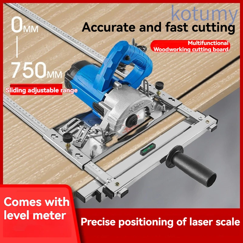 Multifunctional Woodworking Accessory Backstop, High-Precision Base Plate, Cutting Machine Conversion Tool