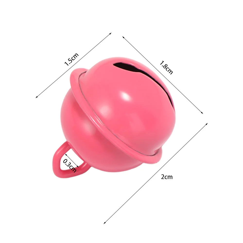 5pcs 18mm Jingle Bells Metal Beads Candy Color Bell Colorful Bell Keyring Pendant Metal Beads Metal Bell Metal Bell Ring Pendant