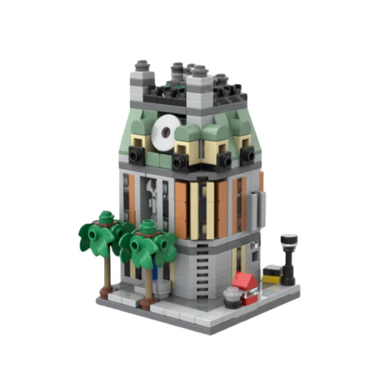 MOC architectural mini-module miniature castle series style model - small particle building blocks toys, 302 pieces. Suitable fo