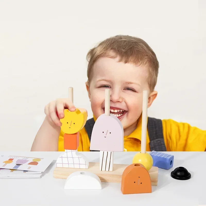 

Развивающая игра-головоломка «Блоки для малышей»: Монтессори-игрушки для развития форм, мышления, логики и творчества для малышей