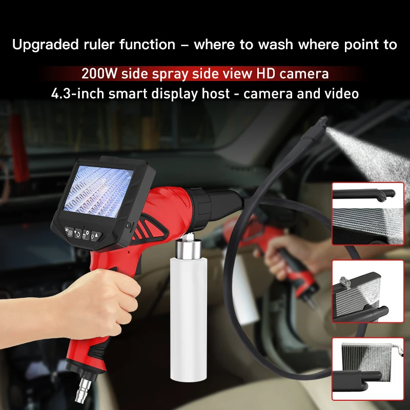 High Quality Car Wash Air Conditioner Cleaner Support Video 8.5Mm 2Mp Car Endoscope Air Conditioner Cleaner