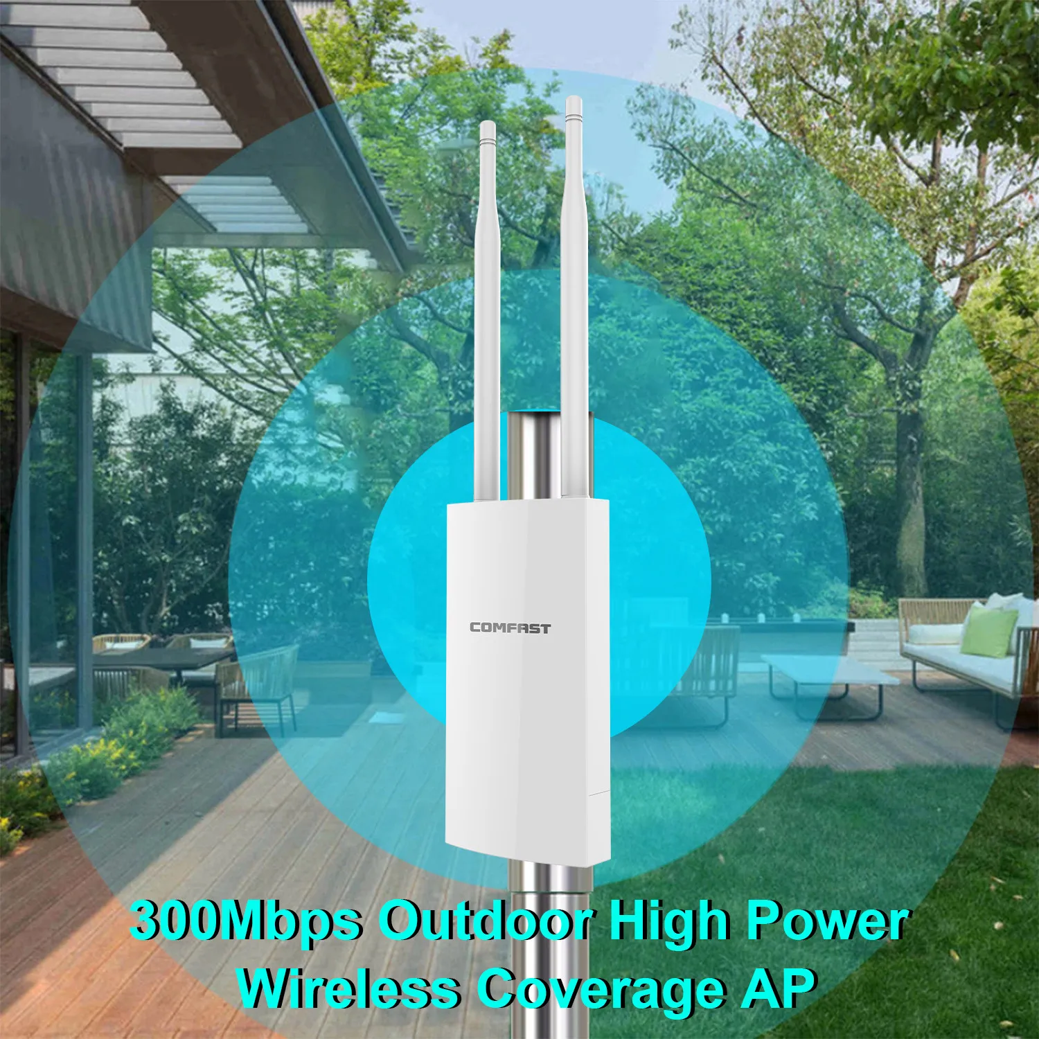 

Comfast Outdoor WiFi Router Long Range Extender Wireless Access Point Antena 2.4G 300Mbps Wifi Repeater Signal Booster 48V POE
