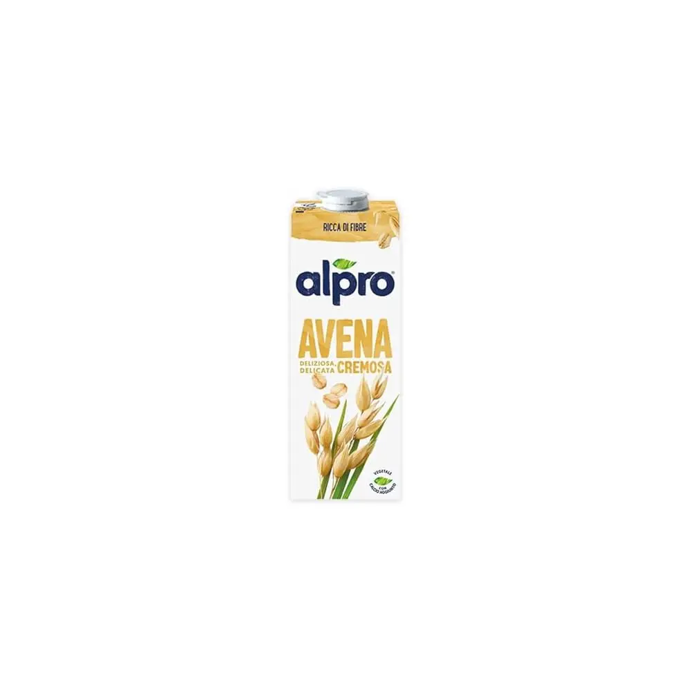 Bebida de avena Alpro 100% vegana, sin gluten, sin lácteos, adecuada para verduras, sin lactosa natural, 1 litro