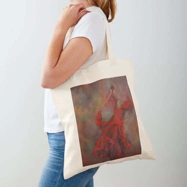 

La Ballerina de Flamenco Tote Bag reusable shopping bags shopping cart bags Handbags women Lady bags