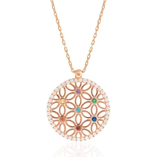 Trendy Jewelry 925 Sterling Flower of Life Necklace