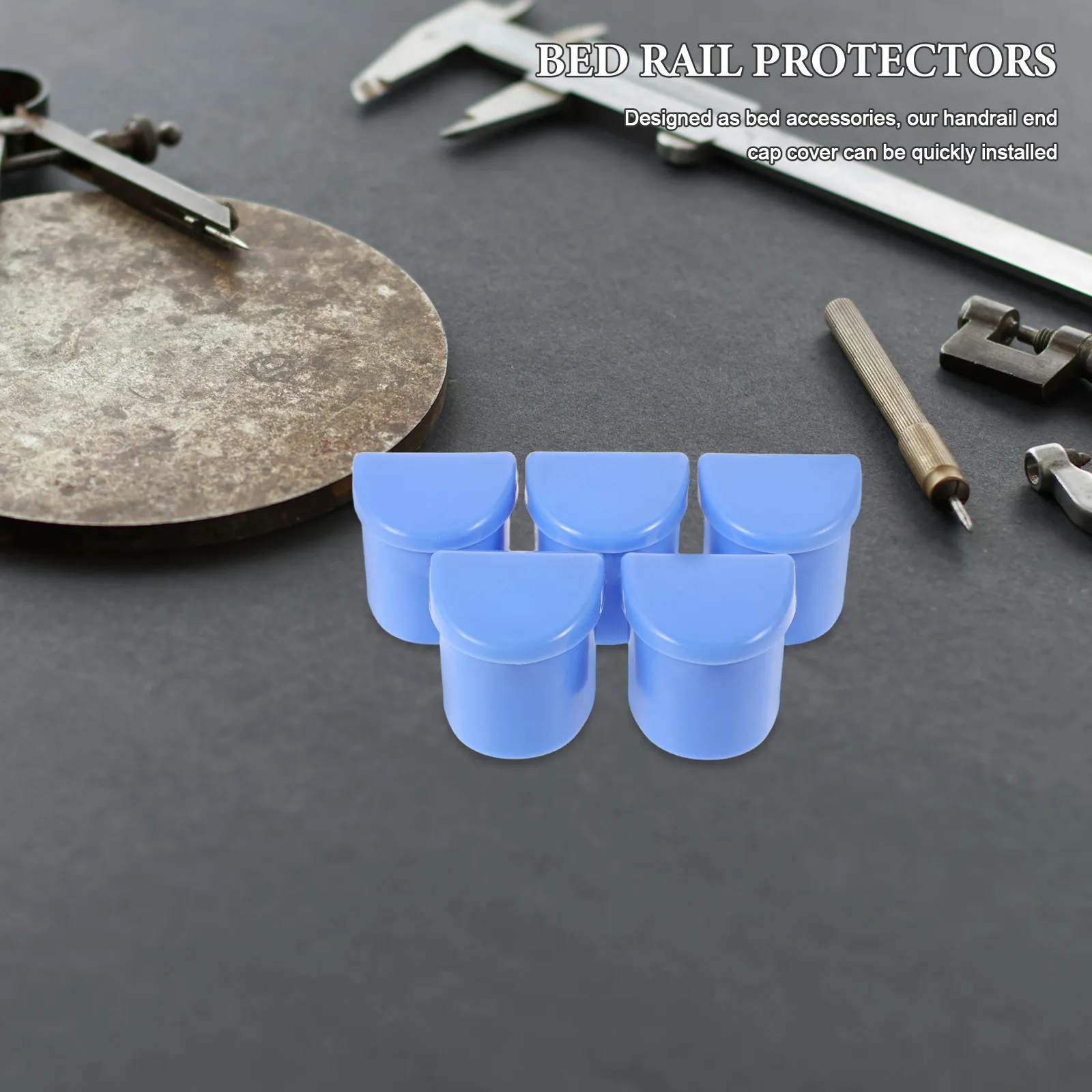 

10 шт. Защитные заглушки для бортиков кровати, пластиковые накладки на поручни, фурнитура для прикроватных ограждений, аксессуары для больничных и пожилых кроватей