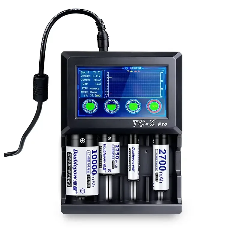 Factory Direct Supply Digital LCD Touch Screen Battery Capacity Tester AA/AAA/Lithium Battery Charger Checker on Sale