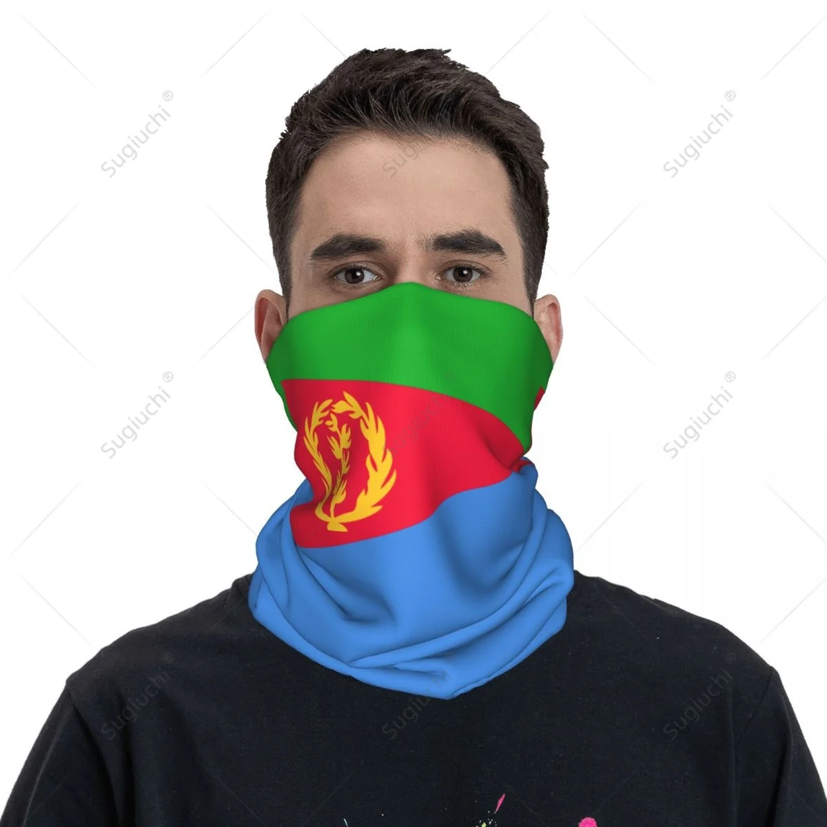 Unisex Eritrea Flag Neckerchief Scarf Neck Face Mask Scarves Neck Warmer Seamless Bandana Headwear Cycling Hiking