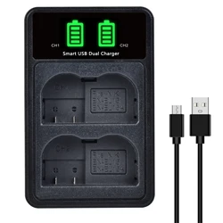 Pepinillo Power EN-EL15C EL15 cargador USB Dual para Nikon Z6, Z6II, Z7, Z7II, Z8, D850, D810, D810A, D800, D800E, D7500, D7200