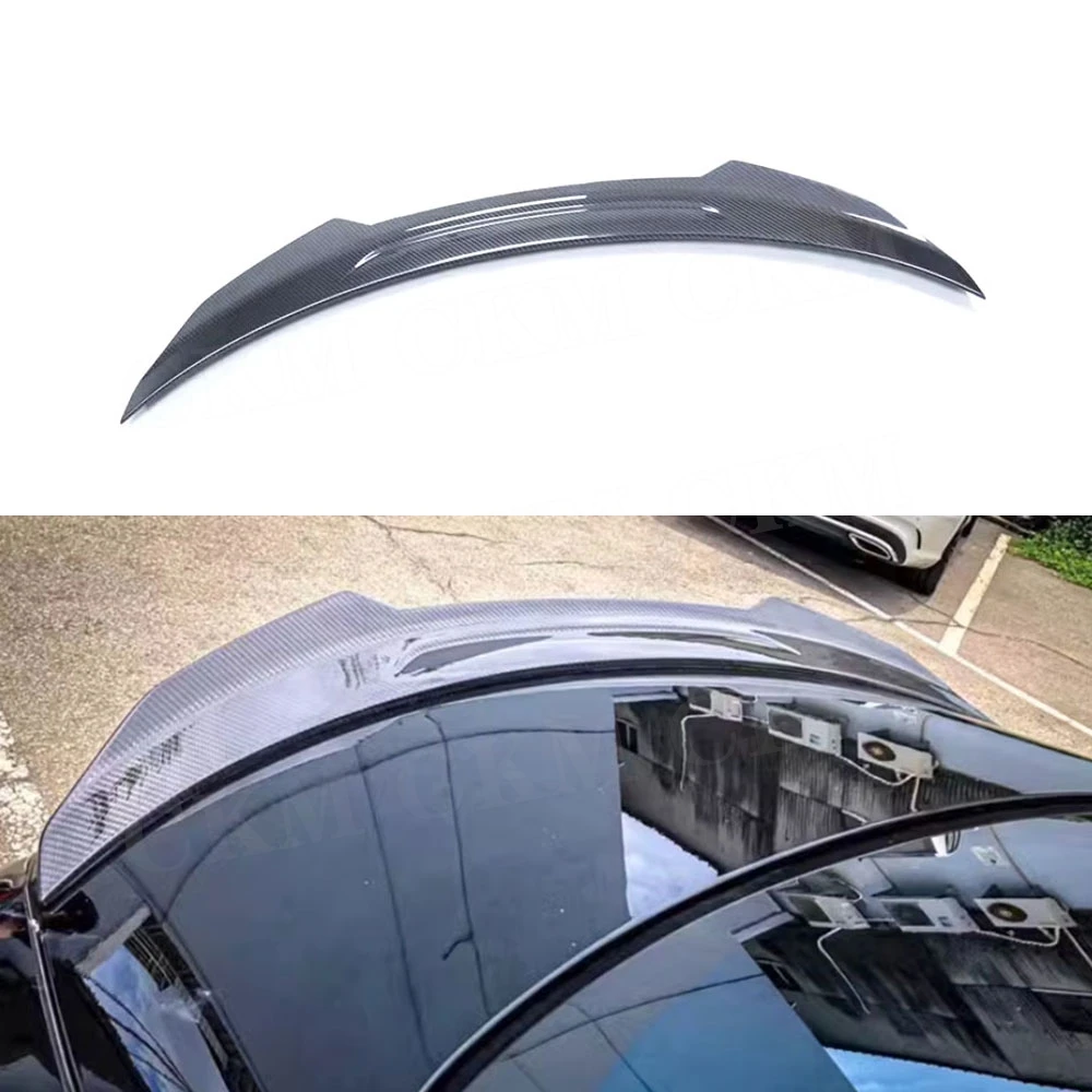 

CKMUUER Carbon Fiber For Benz C217 S500 S63 S65 Coupe 2015-2020 Car Rear Trunk Spoiler Wing Lip Rear Spoiler Tail Wings