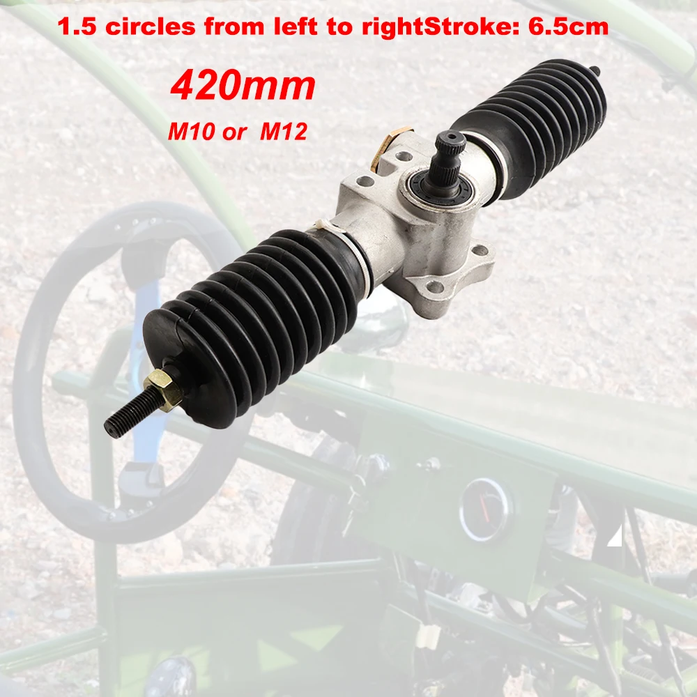 

420mm Steering Gear Shaft 30T Stable Performance High Sensitivity Universal For DIY ATV UTV Go Kart Quad Bike Parts