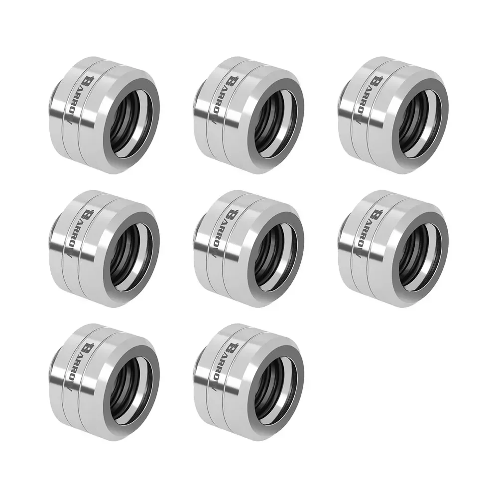 Barrow 8 Pcs OD14mm Hard tube fitting hand compression fitting G1 / 4 '' OD14mm hard tube TLGYKN-14