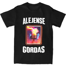 ALEJENSE GORDAS T Shirt Summer Streetwear T Shirts 100% Cotton Harajuku Tshirt For Men Short-Sleeved Casual Tees