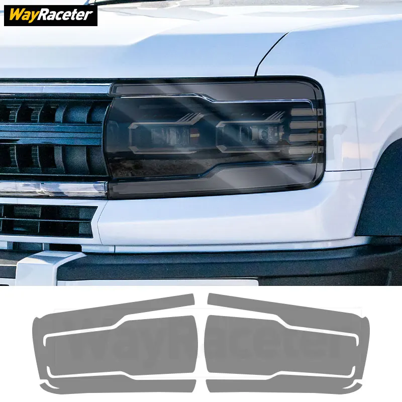 

2 шт. защитная пленка для автомобильных фар, прозрачная дымчато-черная наклейка из ТПУ для BYD Leopard 5 2024 2025, внедорожные аксессуары