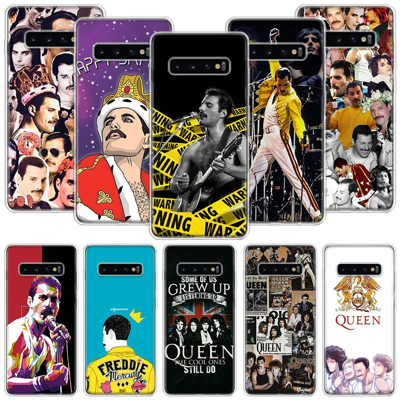 Rock Funky Freddie Mercury Queen Phone Case For Samsung Galaxy S24 S23 S22 S21 S20 Ultra S20 FE S10 Plus S9 S8 + Fundas Cover