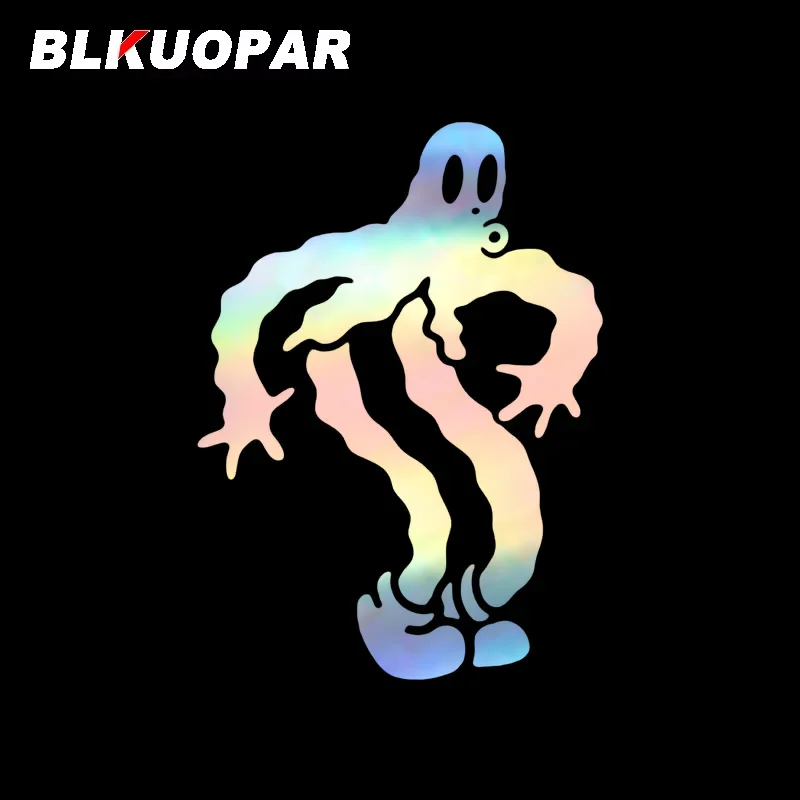 

BLKUOPAR Ghost Amusing Car Stickers Car Door Protector Creative Laser Decal Air Conditioner Die-cut Personality Vinyl Decoration