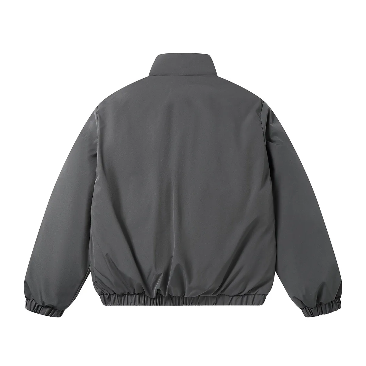 Japanese Retro American Winter Men's and Women's Color Blocked Pocket Cotton Jacket Stand Up Collar Bread Coat