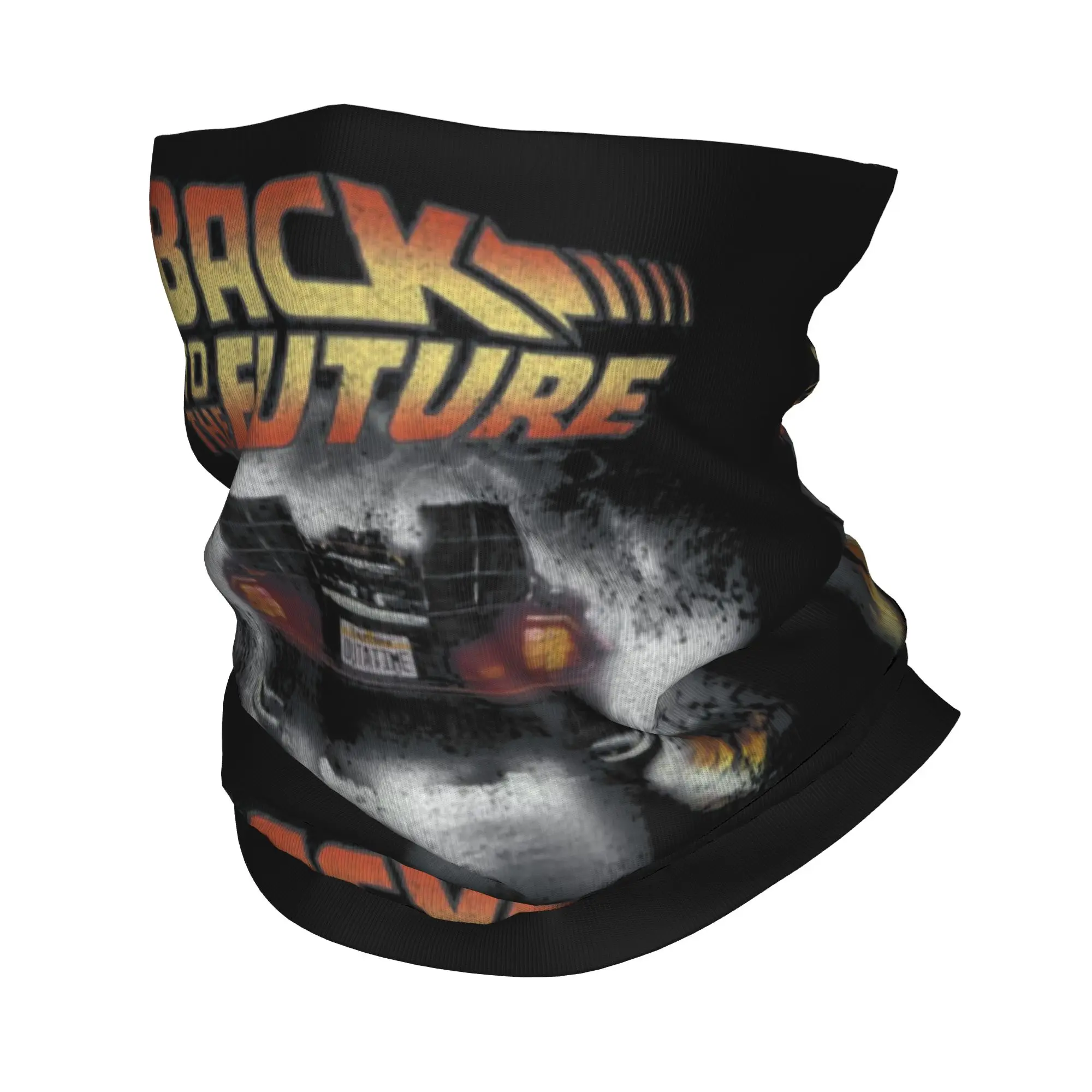 Movies Race Cars Back To The Future Bandana Winter Neck Warmer Men Windproof Wrap Face Scarf for Ski  Gaiter Headband