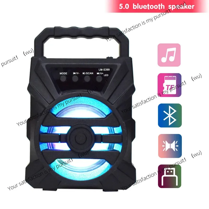 

Portable Bluetooth Speaker - 500mAh High Power Sound, TF Card Karaoke & Enhanced Bass for Outdoor Dancing, Handheld Mini Subwoof