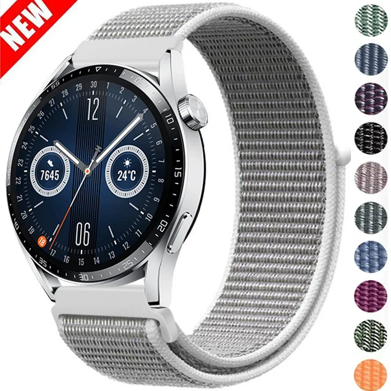 Cinturino in Nylon da 20mm 22mm per Samsung Galaxy Watch 4 5 6 Classic active 2 Gear S3 Frontier correa bracciale Huawei GT 2 2e 3 pro strap