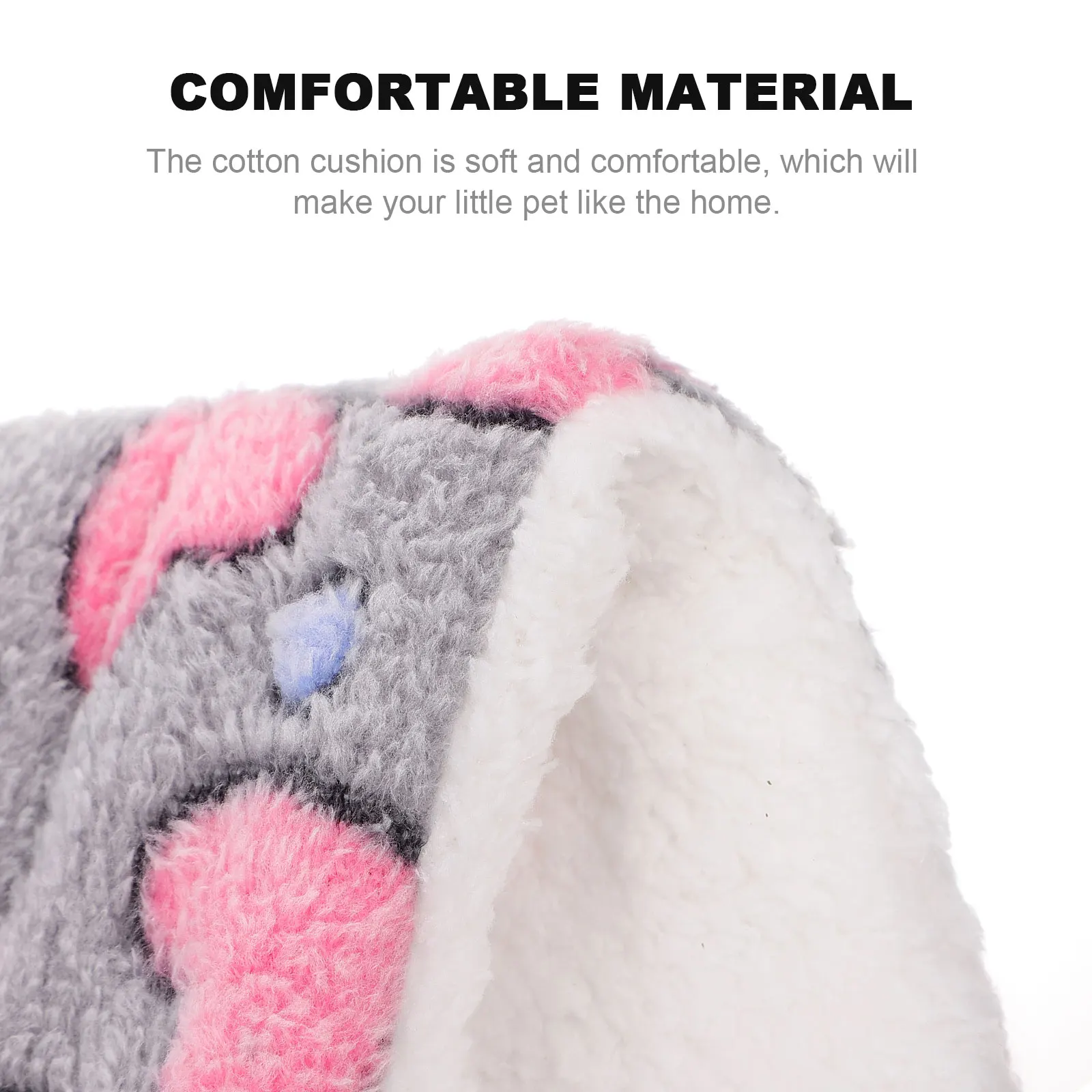 

2 Pcs Guinea Pig Pet Warmer Mat Hamster Hideout Bed Squirrel Pad Nest Warming Sleeping Cushion