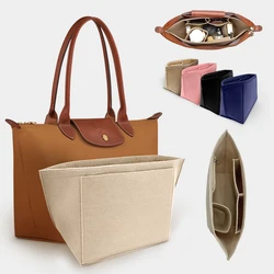 Felt Insert Bag for Longchamp Tote Handbag Lining Bag Insert Purse Organizer Travel Cosmetic Organizer Separate Storage Bag