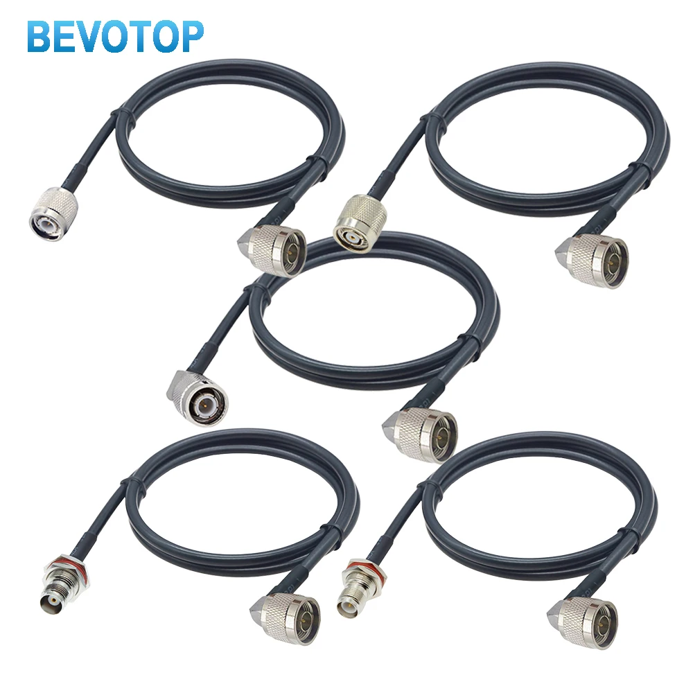 LMR240 Cable TNC Male/Female to N Male 90° Connector LMR-240 50-4 Cable Pigtail Low Loss 50 Ohm RF Coaxial Extension Jumper Cord
