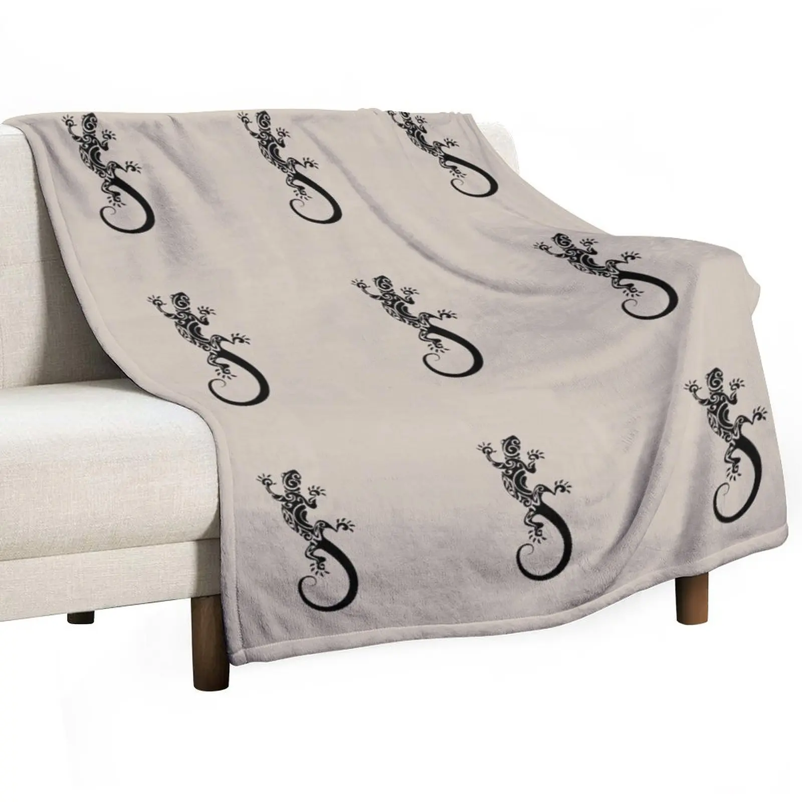 Lizard Gecko Tribal Throw Blanket christmas gifts Decoratives Thins Blankets For Bed Thin Soft Blankets