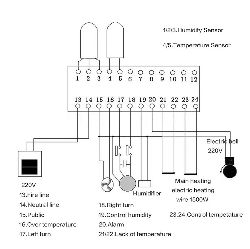 Wireless Digital Temperature Humidity Controller XM‑18, Constant Thermostat, Spare Control Part For Incubator and Livestock