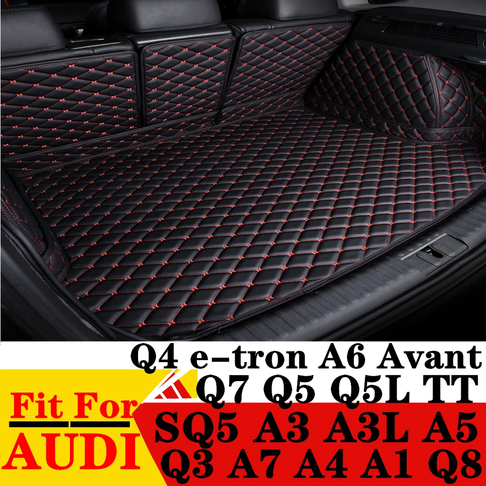 

Car Trunk Mat For AUDI A1 A3 A4 A5 A6 A7 Q5L Q3 Q7 Q5 Q8 SQ5 TT Q4 e-tron Rear Cargo Cover Carpet Liner Tail Boot Luggage Pad