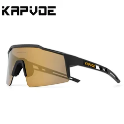 Kapvoe Mountain Driving Glasses Cycling Sunglasses UV400 Women Sports Running Eyewear Men MTB Road Bicycle Glasses Bike Goggles