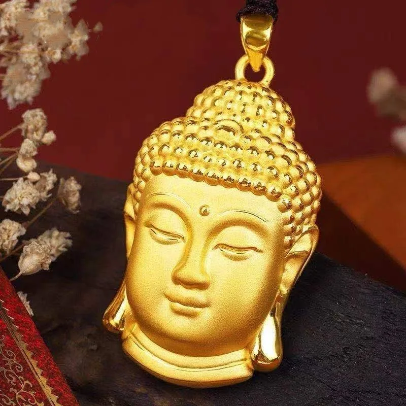 KISS&FLOWER Gold Vintage The Buddha Pendant For Women Men Wedding Party Birthday Christmas Mother Father Boy Girl Gifts PD119