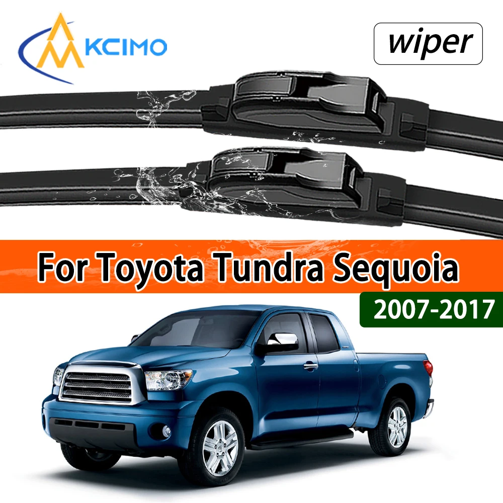 

Высокопроизводительные бесшумные щетки стеклоочистителя (2 шт.) для Toyota Tundra Sequoia 2007-2017, всесезонные, обеспечивающие четкую видимость, автомобильные аксессуары