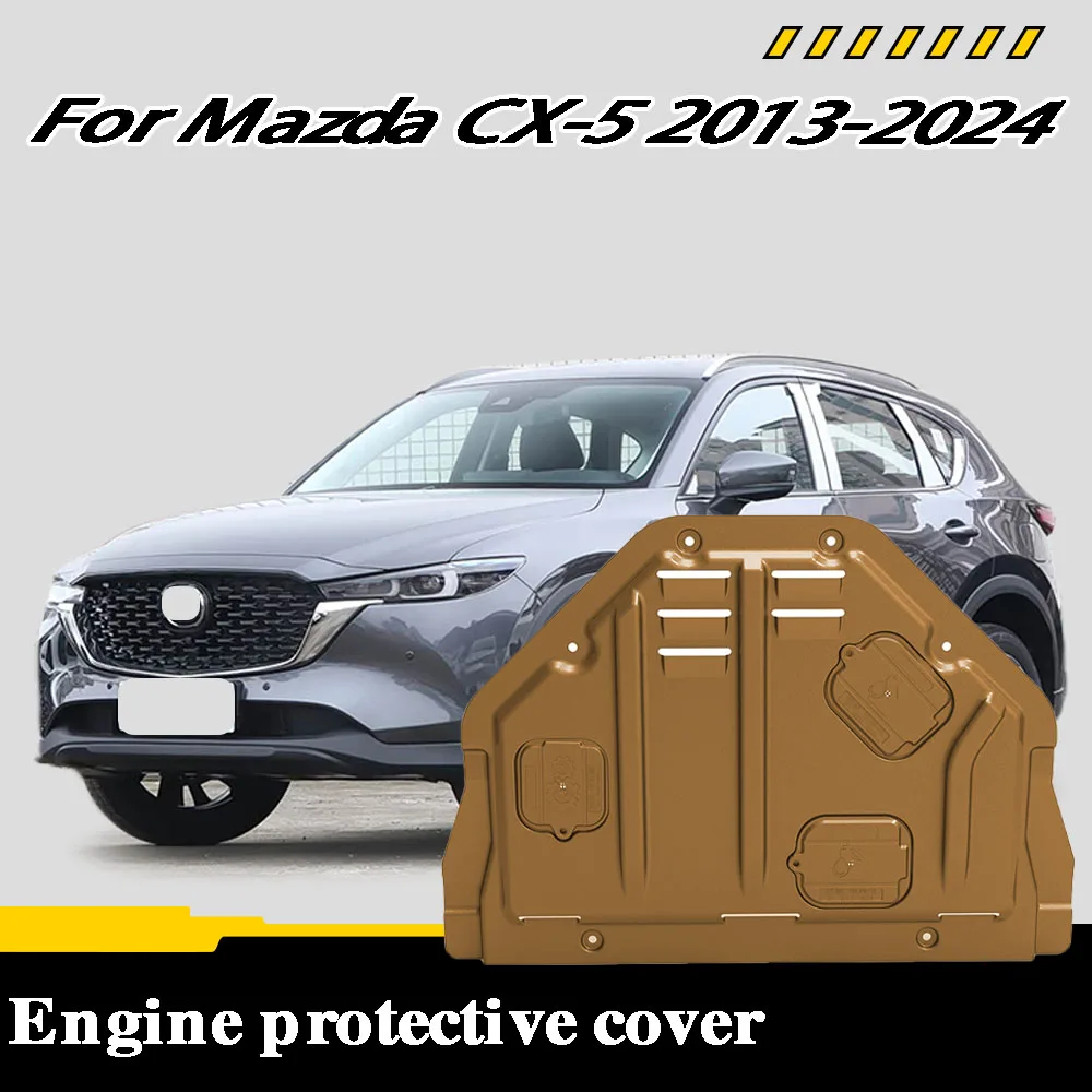 

Front Under Engine Cover For Mazda CX-5 2013-2024 2.0L 2.5L Guard Plate Skid Plate Car Engine Protection Panel Mudguard