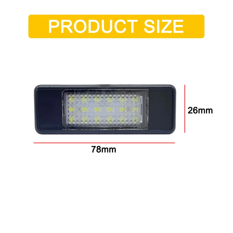 Lampada targa a LED 12V per Citroen Berlingo C2 C3 C4 C5 C6 C8 DS3 Jumpy gruppo luce targa bianco