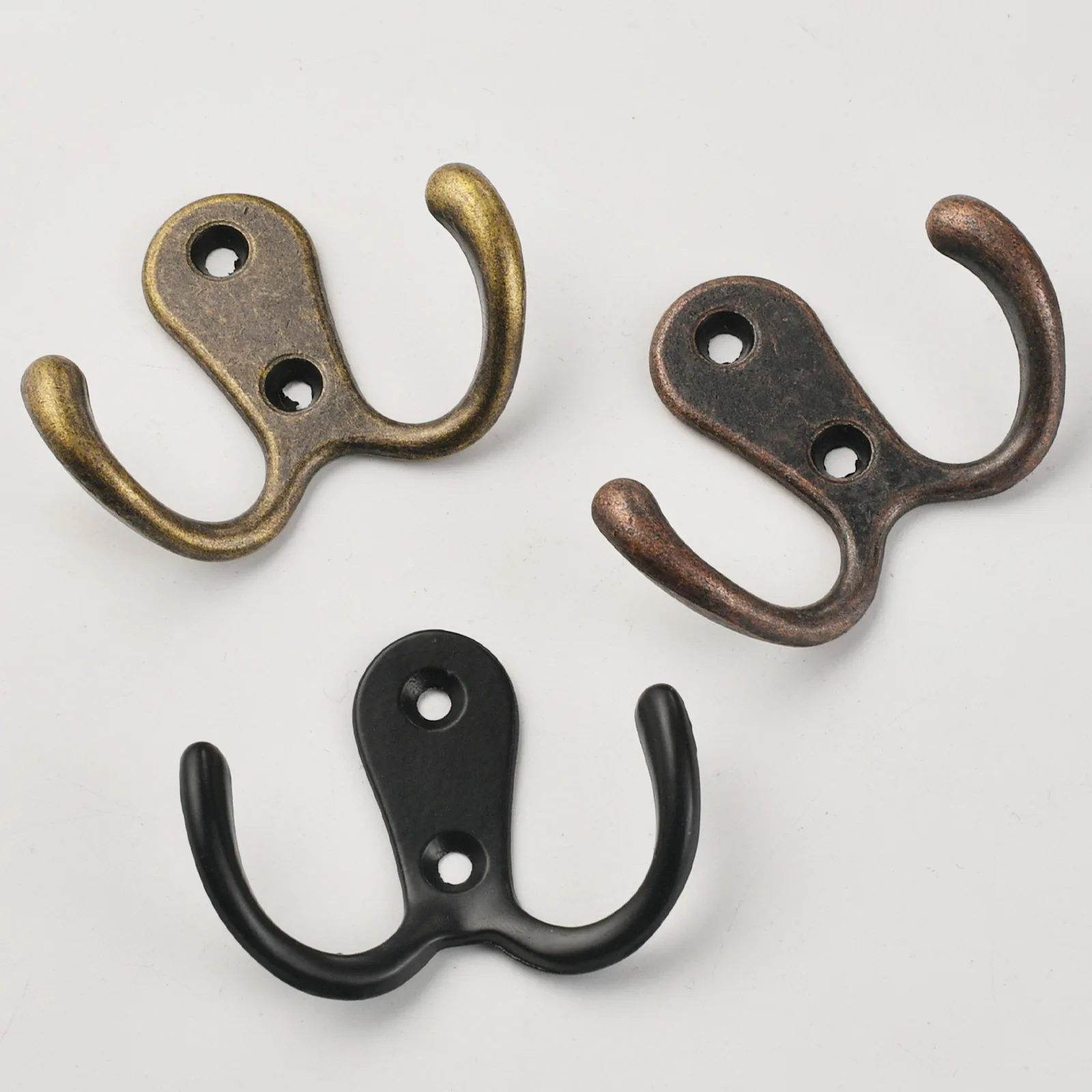 Black metal zinc alloy coat hook door wall coat hook entrance single wardrobe clothes wall hook