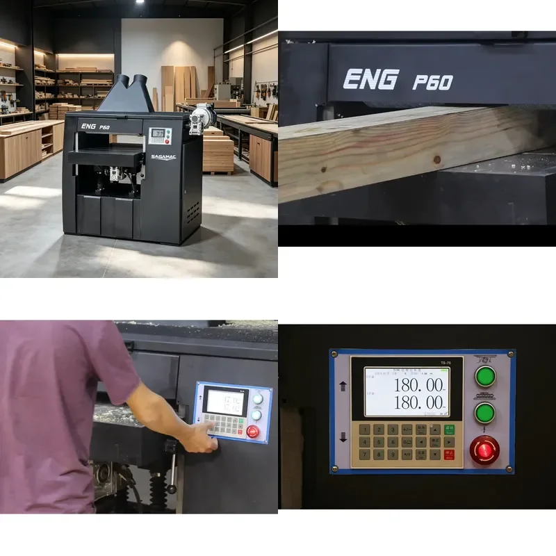 for SAGA CE Professional Automatic European Woodworking Planer Single and Double Sided Industrial Wood Thickness Planer