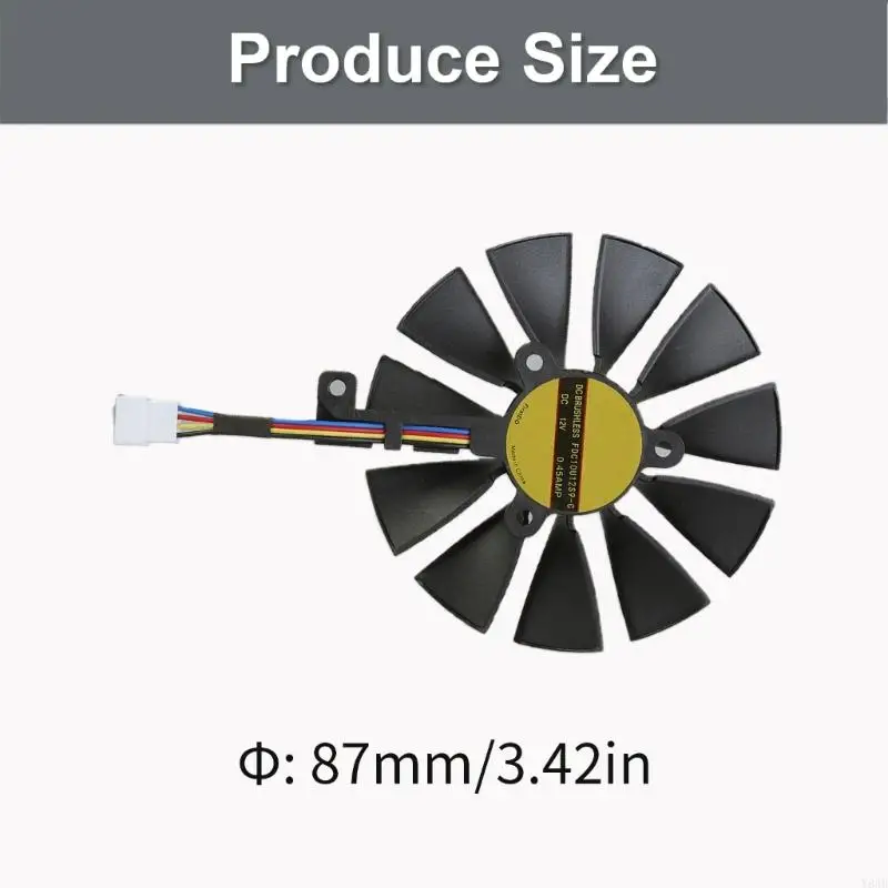 Y8AD GPU Cooling Fan High Efficiency for FDC10U12S9-C 2070 Graphics Card 4/6/7Pin