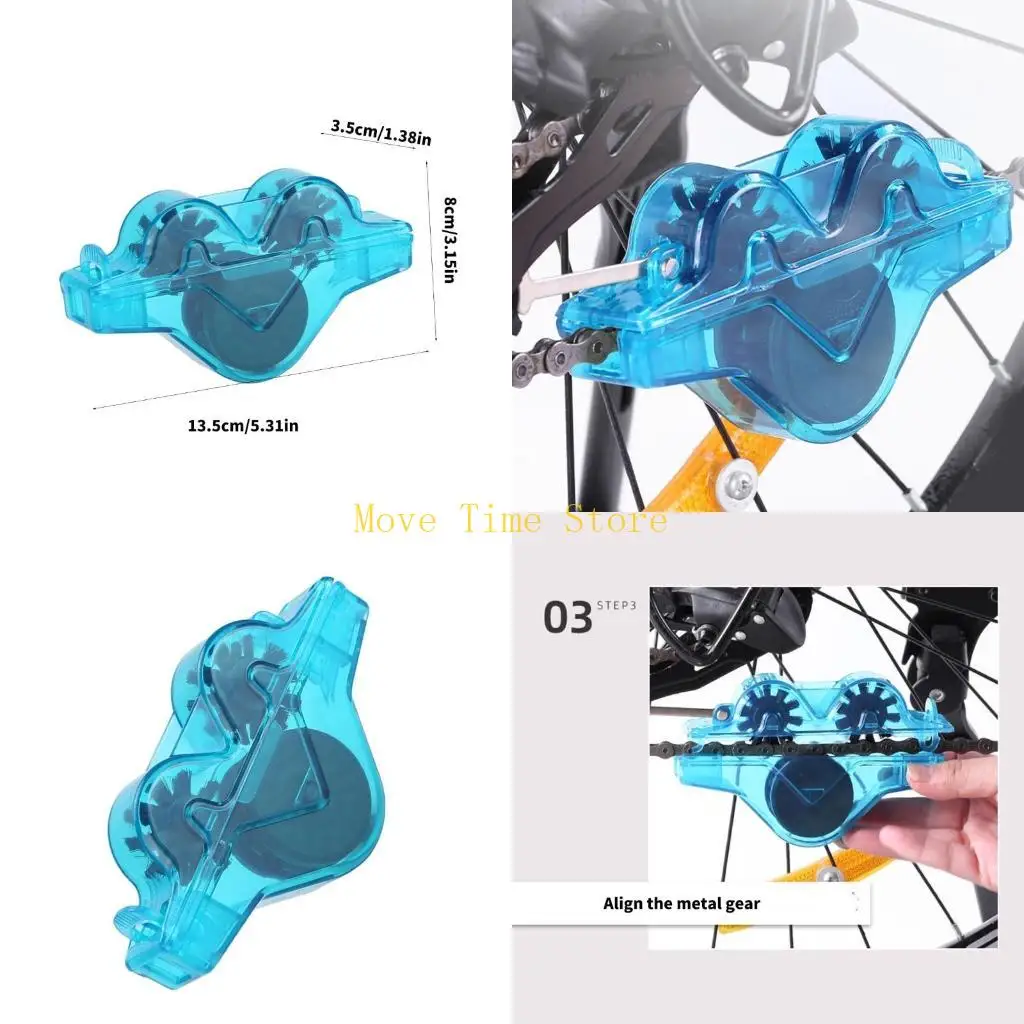 

92ME Automatic Rotating Brushes Chain Cleaner Durability Plastics Chain Cleaner for Thorough Maintenances