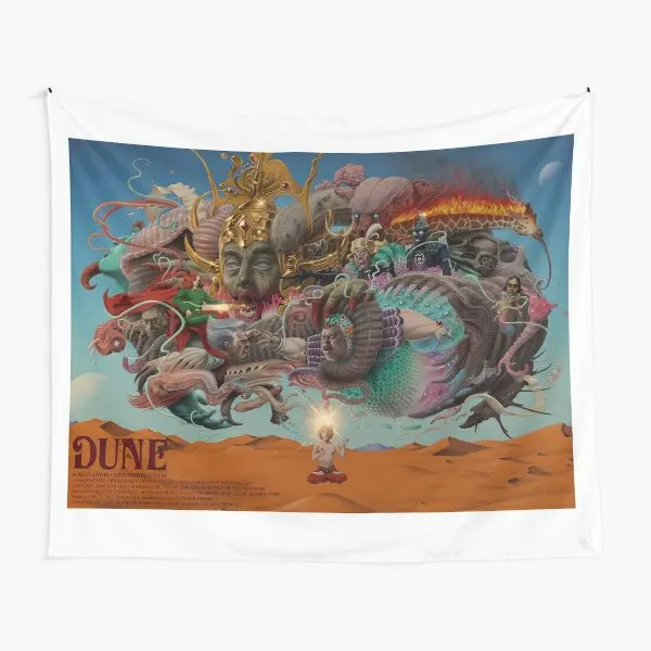 Alejandro Jodorowsky Dune Vintage Movi  Tapestry Wall Room Home Printed Colored Art Decoration Bedspread Yoga Blanket Decor