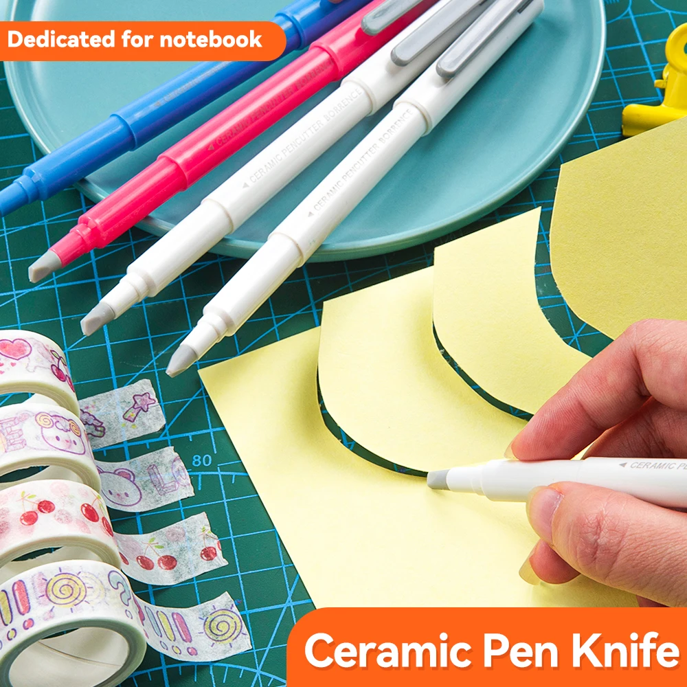 Art Utility Knife Pen Craft Stickers Journal Scrapbooking Cutting Tools Portable Knife Carving DIY Craft Stationery Supplies