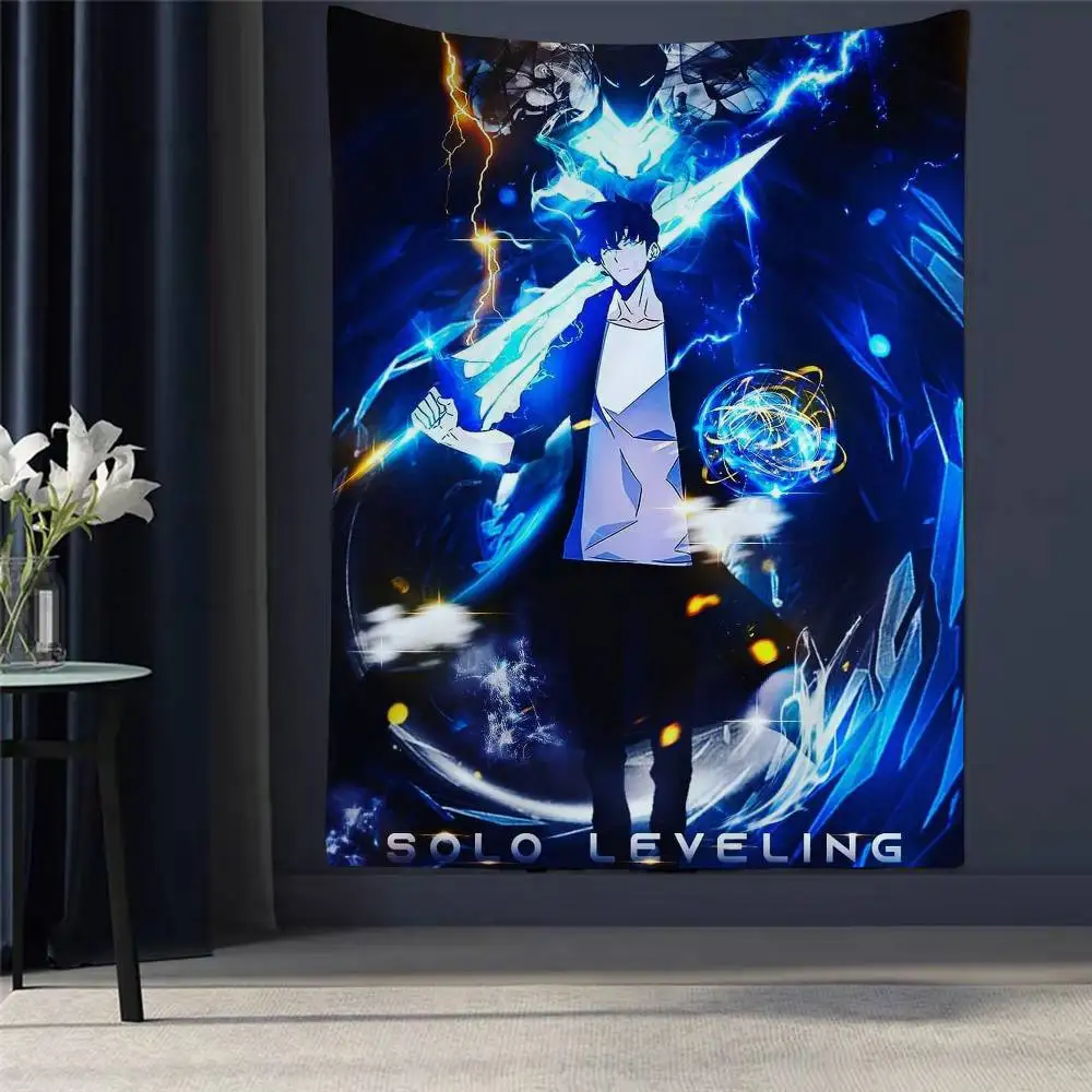 

Korean Anime S-Solo L-Leveling Hanging Bohemian Tapestry Hanging Tarot Hippie Wall Rugs Dorm Home Decor