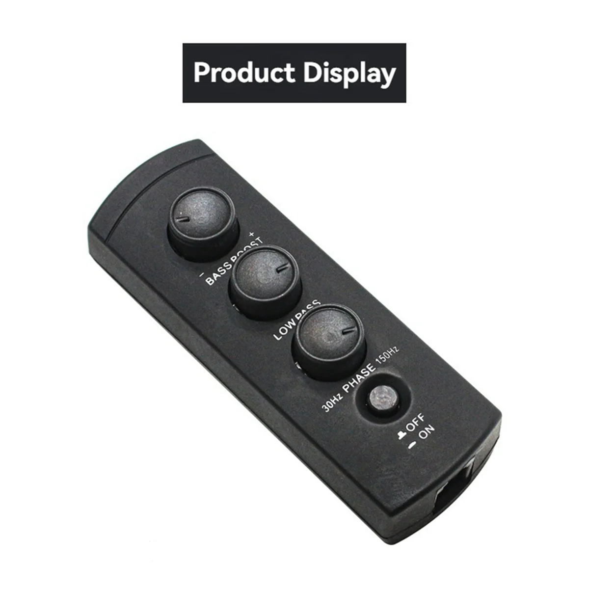 A51I Car Spare Tire Bass Amplifier Volume Controller Spare Tire Bass Remote Volume Regulator 6-Core Crystal Interface