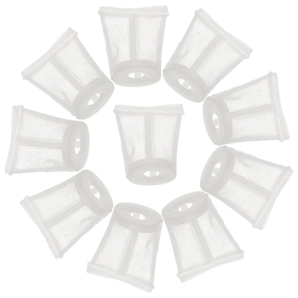 

10Pcs Car Washing Paint Sprayer Lower Pot Filter Mesh 120 Mesh Nylon Plastic Screen for Airless Sprayer Filter Replacement Parts